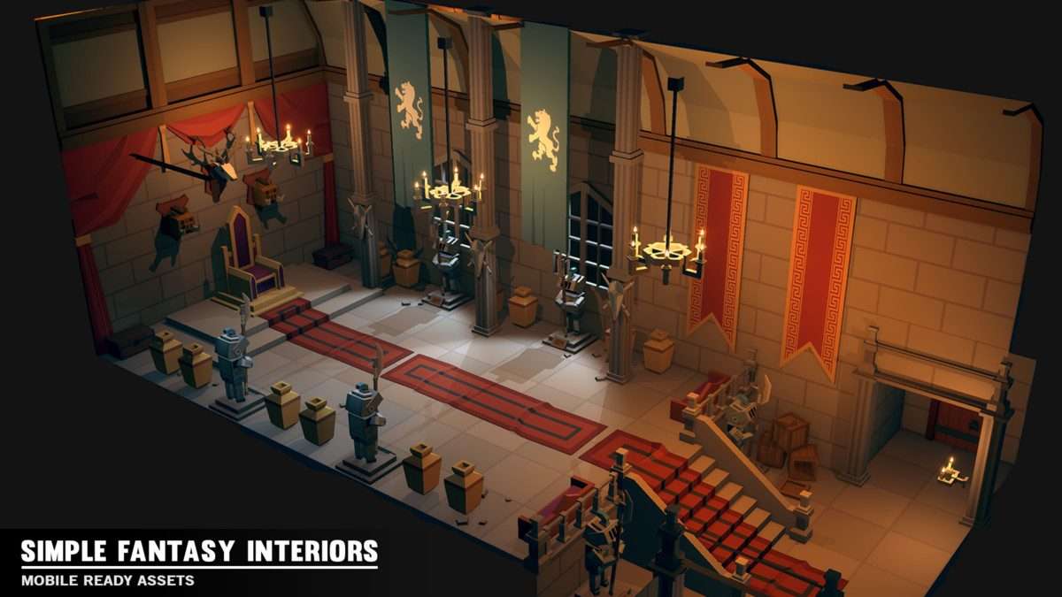 Simple Fantasy Interiors – Cartoon Assets Screenshot {loop_index}