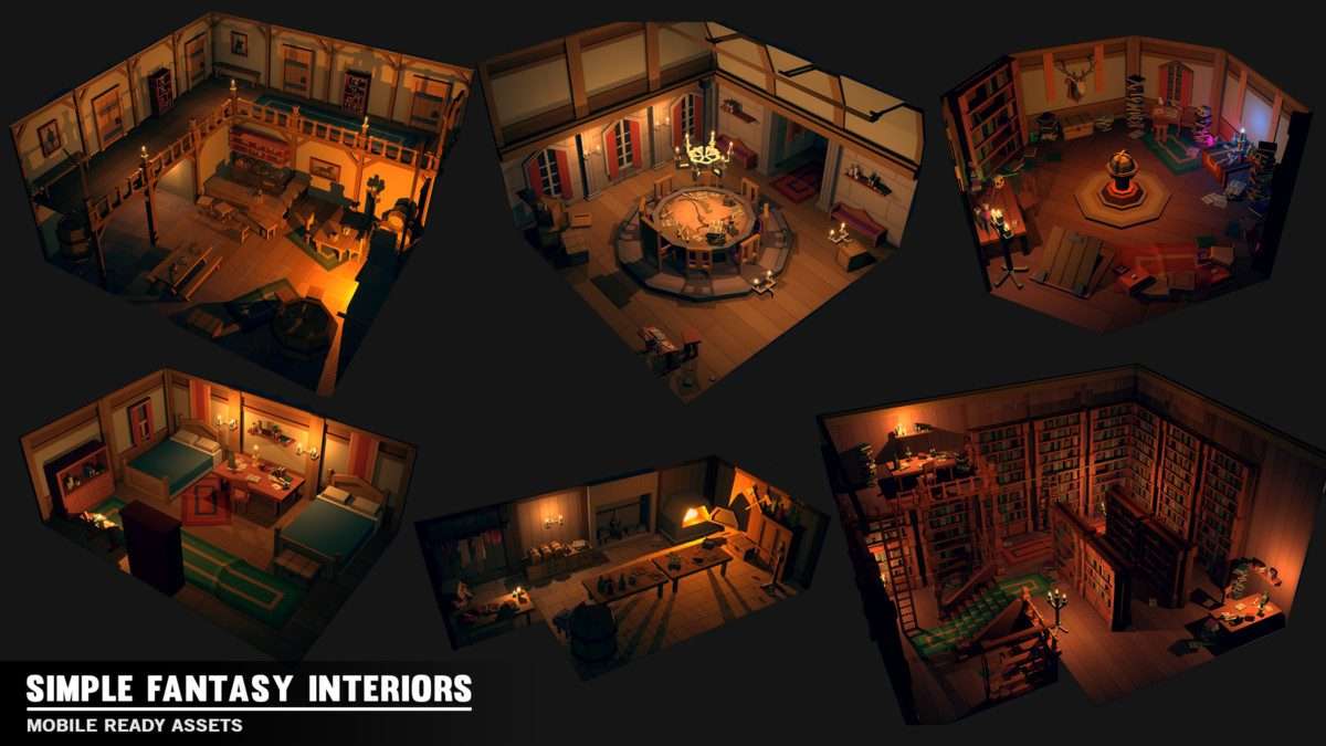 Simple Fantasy Interiors – Cartoon Assets Screenshot {loop_index}