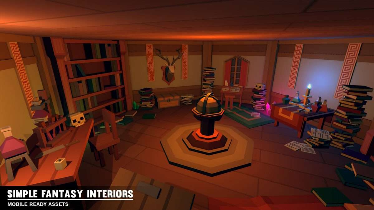 Simple Fantasy Interiors – Cartoon Assets Screenshot {loop_index}