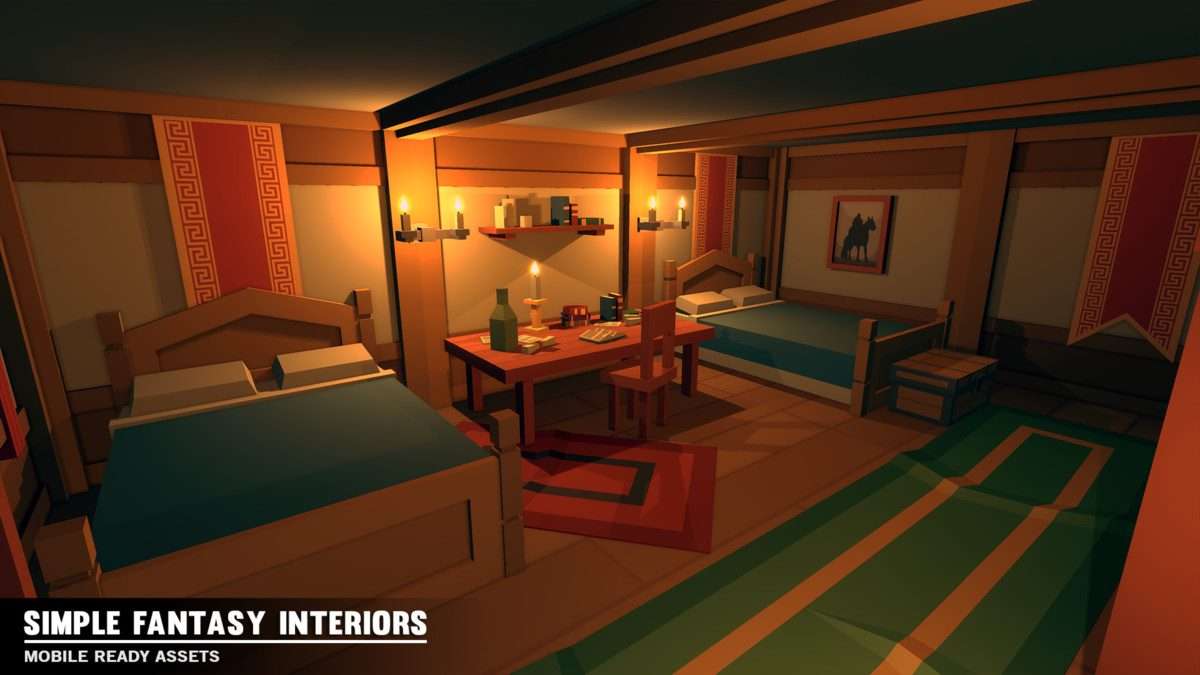 Simple Fantasy Interiors – Cartoon Assets Screenshot {loop_index}