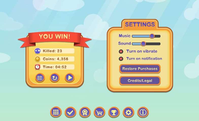 Mobile Cartoon GUI #2 Screenshot {loop_index}