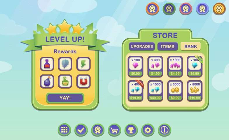 Mobile Cartoon GUI #2 Screenshot {loop_index}