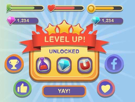 Mobile Cartoon GUI #2 Free Download