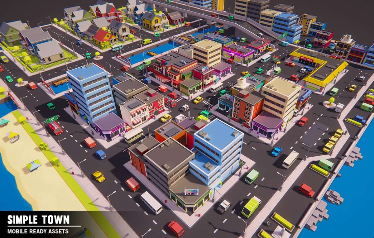 Simple Town – Cartoon Assets Screenshot {loop_index}