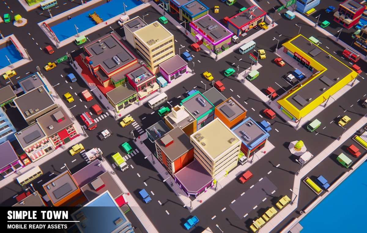 Simple Town – Cartoon Assets Screenshot {loop_index}