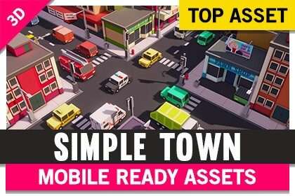 Simple Town – Cartoon Assets Free Download
