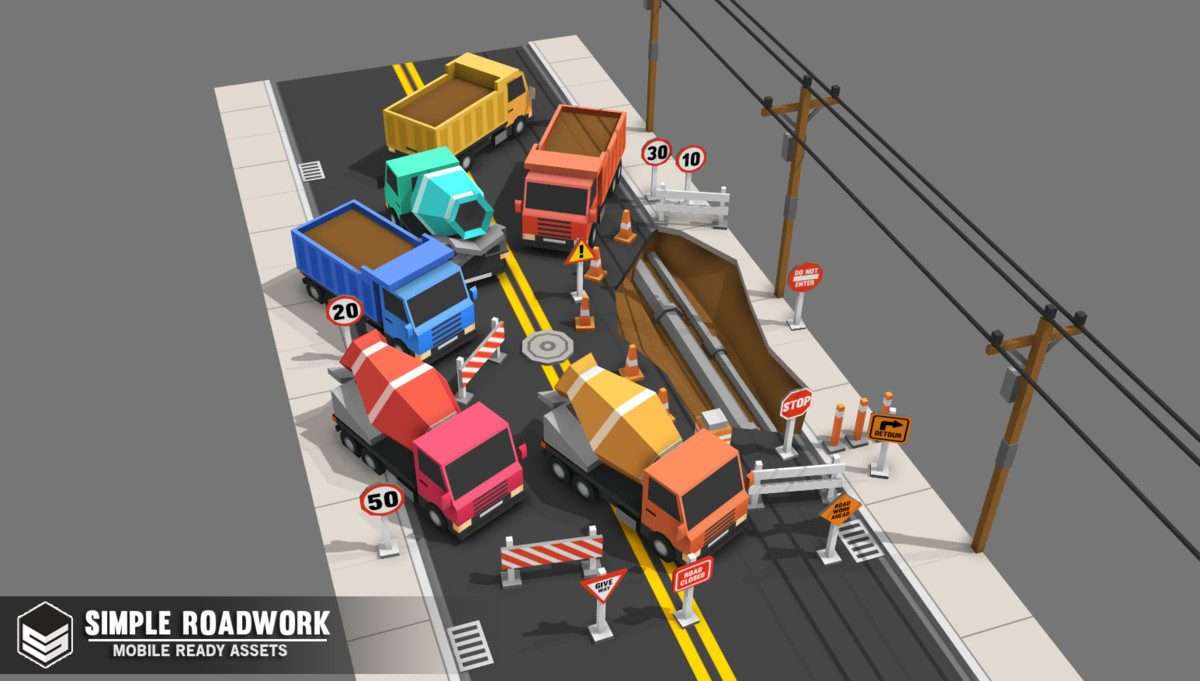 Simple Roadwork – Cartoon city Screenshot {loop_index}