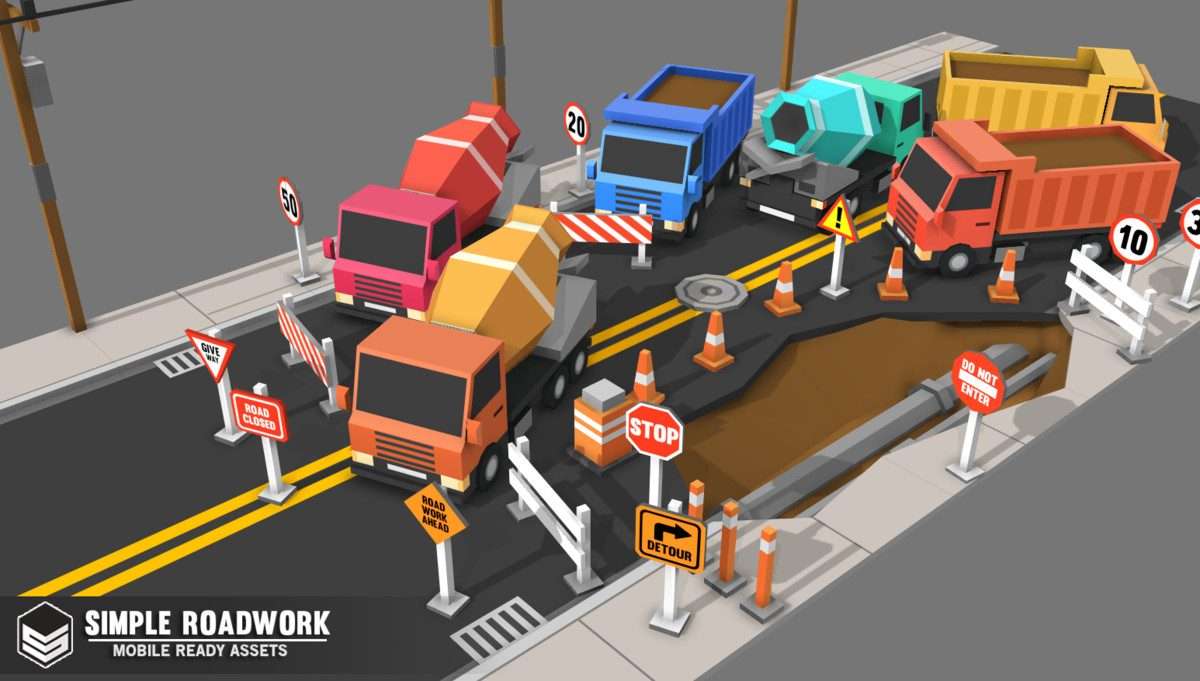 Simple Roadwork – Cartoon city Screenshot {loop_index}