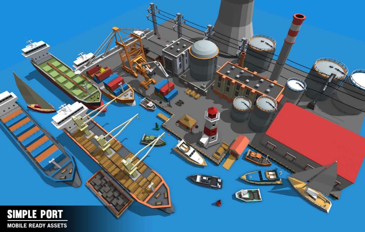 Simple Port – Cartoon Assets Screenshot {loop_index}