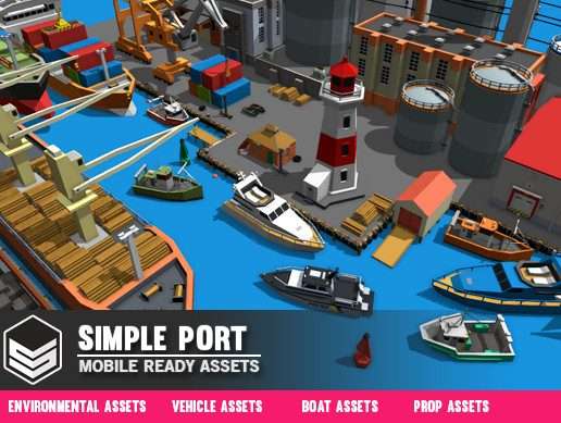 Simple Port – Cartoon Assets Free Download