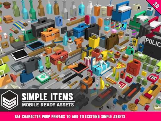 Simple Items – Cartoon Assets Free Download