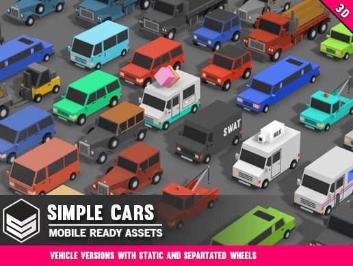 Simple Cars – Cartoon Vehicles Free Download