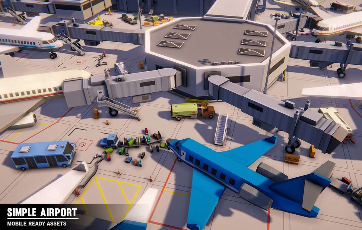 Simple Airport – Cartoon Assets Screenshot {loop_index}