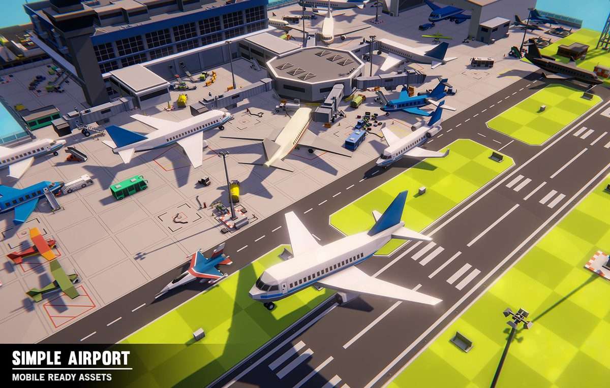 Simple Airport – Cartoon Assets Screenshot {loop_index}