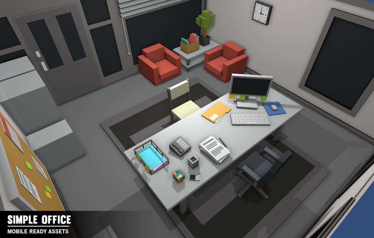 Simple Office Interiors – Cartoon assets Screenshot {loop_index}