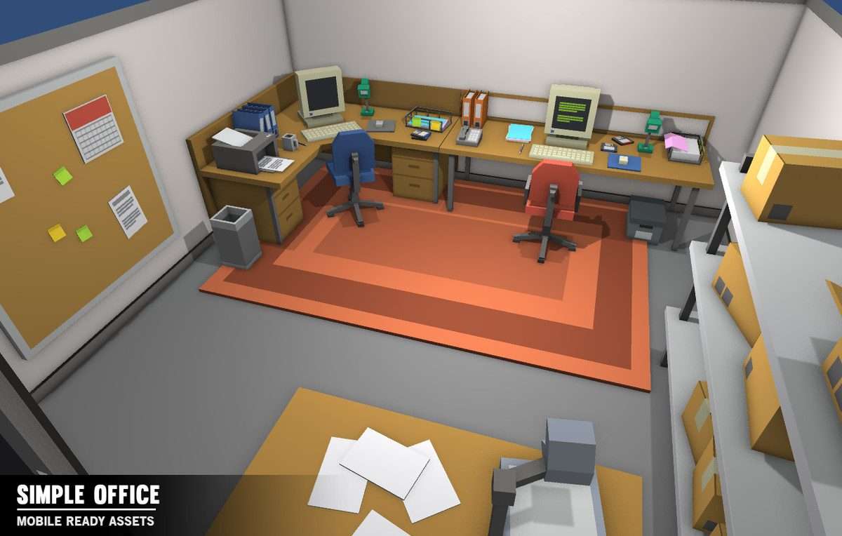 Simple Office Interiors – Cartoon assets Screenshot {loop_index}