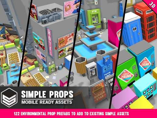 Simple Props – Cartoon Assets Free Download
