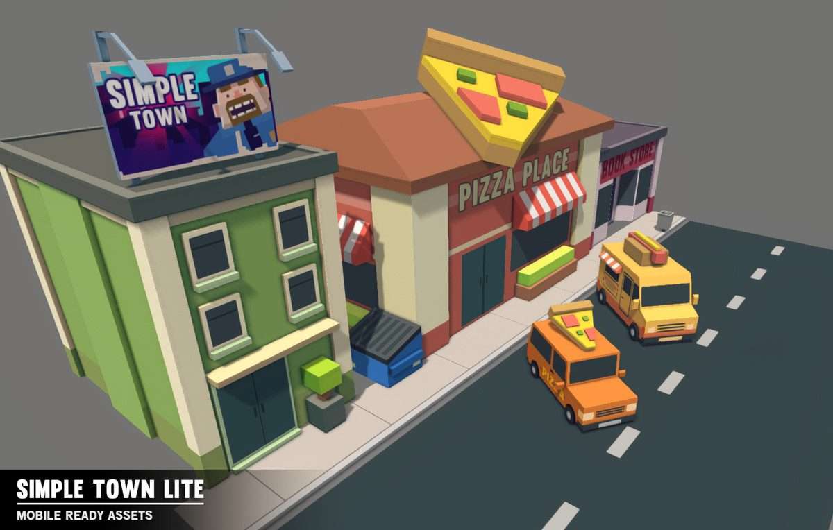Simple Town Lite – Cartoon Assets Screenshot {loop_index}