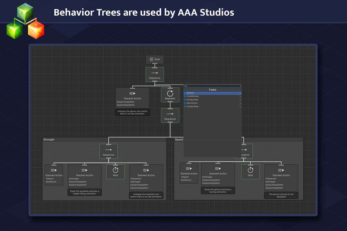 Behavior Designer Pro – DOTS Powered Behavior Trees Screenshot {loop_index}