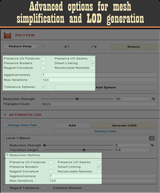 Poly Few | Mesh Simplifier and Auto LOD Generator Screenshot {loop_index}