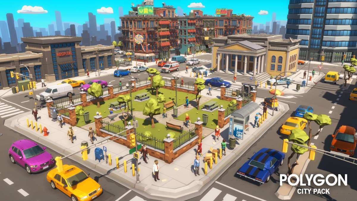 POLYGON – City Pack – Art by Synty Screenshot {loop_index}